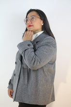 Carica l&#39;immagine nel visualizzatore di Gallery, Cappotto maglia grigio melange
