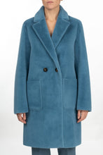 Carica l&#39;immagine nel visualizzatore di Gallery, Pelliccia ecologica color avio lunga
