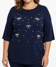 Carica l'immagine nel visualizzatore di Gallery, T-shirt fiocchi viscosa
