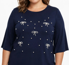 Carica l'immagine nel visualizzatore di Gallery, T-shirt fiocchi viscosa
