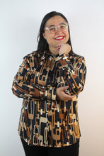 Carica l&#39;immagine nel visualizzatore di Gallery, Camicia stampa geometrica modello Mary
