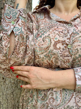 Carica l&#39;immagine nel visualizzatore di Gallery, Abito Curvy lungo cotone fantasia cashemere.

