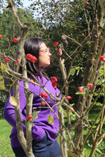 Carica l&#39;immagine nel visualizzatore di Gallery, Maglia dolcevita viola 100% lana
